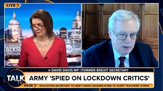 Sir David Davis joins Julia Hartley-Brewer as it’s revealed the Government have been monitoring lockdown critics